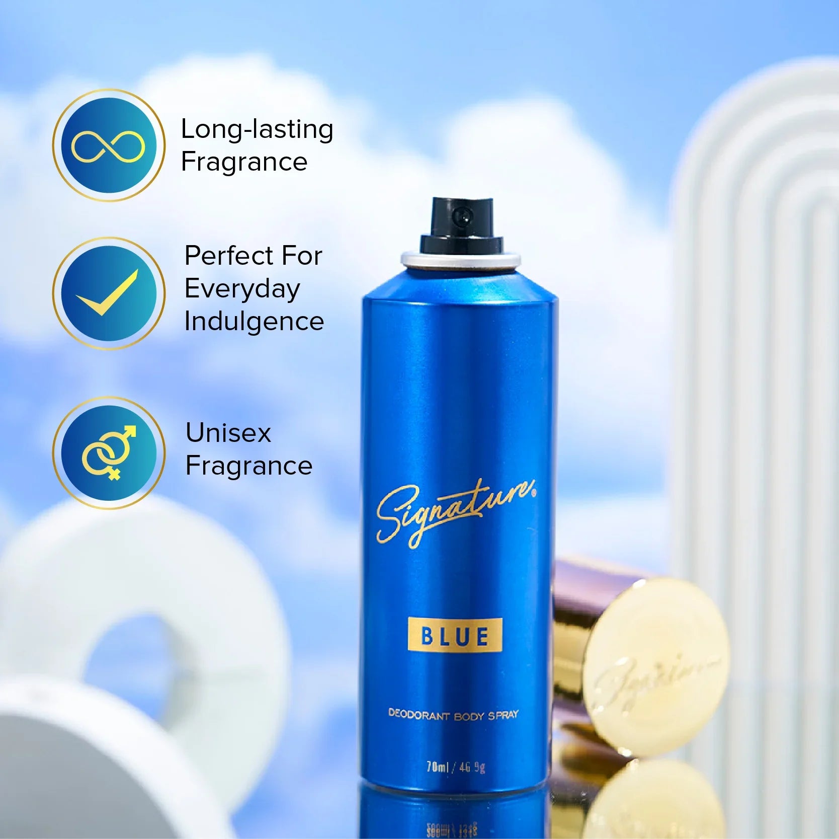 Blue Premium natural deodorant features