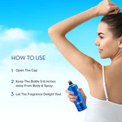 How to use blue No Gas Deodorant Spray