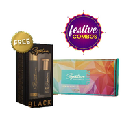 Aura Unisex Perfume (10 x 3 ml) + FREE Black Deo (70 Ml + 20 ML) Men's EDP Perfume Gift Set | Perfume Gift Set Combo