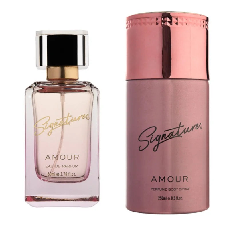AMOUR Perfume Gift Set for Her (EDP 80ML + DEO 250ML) | Premium Perfume for Women | For Special Occasion