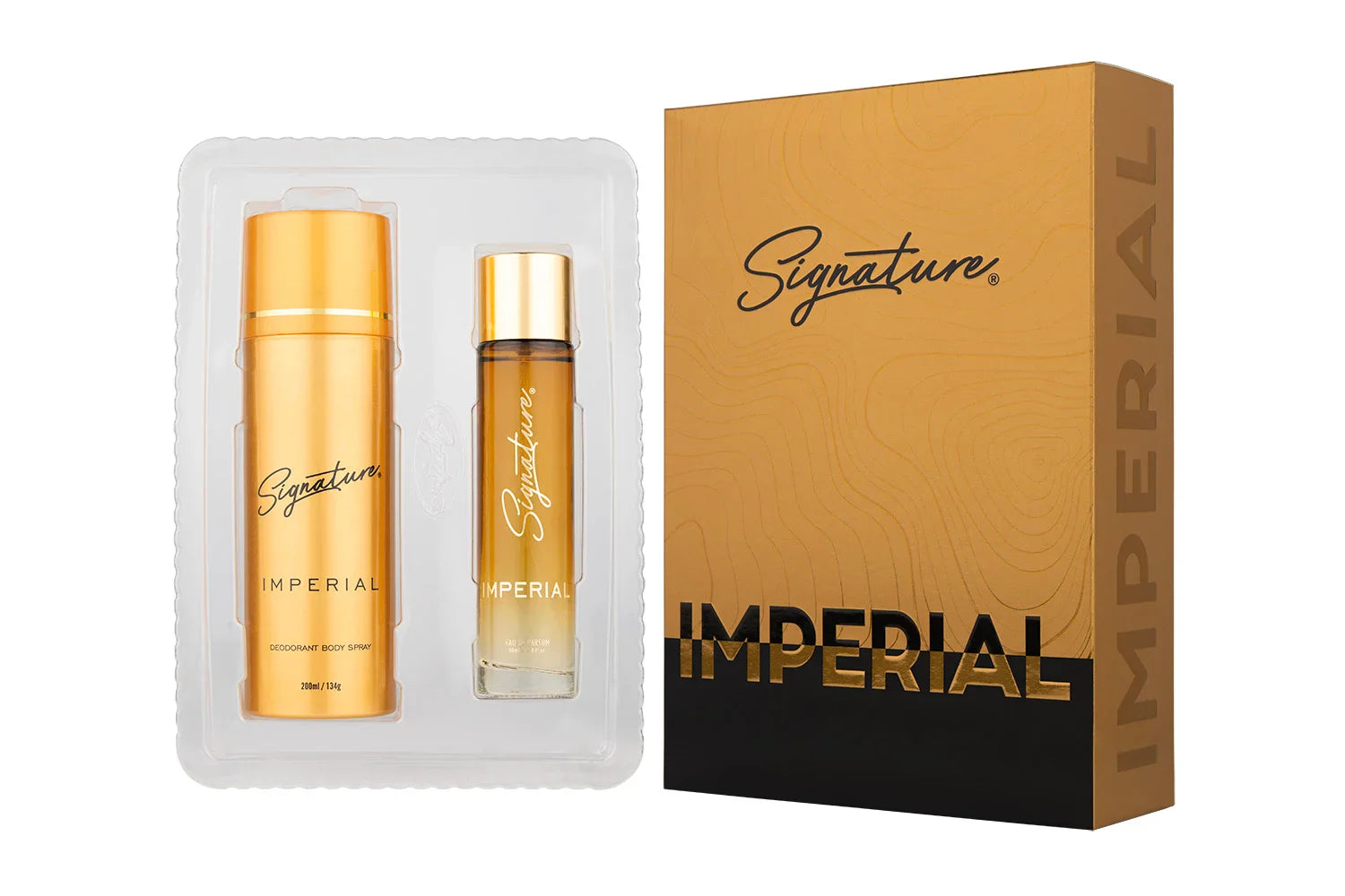 IMPERIAL Unisex Perfume (60ML Perfume + 200ML Deodorant) | Perfume Gift Set for Men & Women | Festival Gift Pack