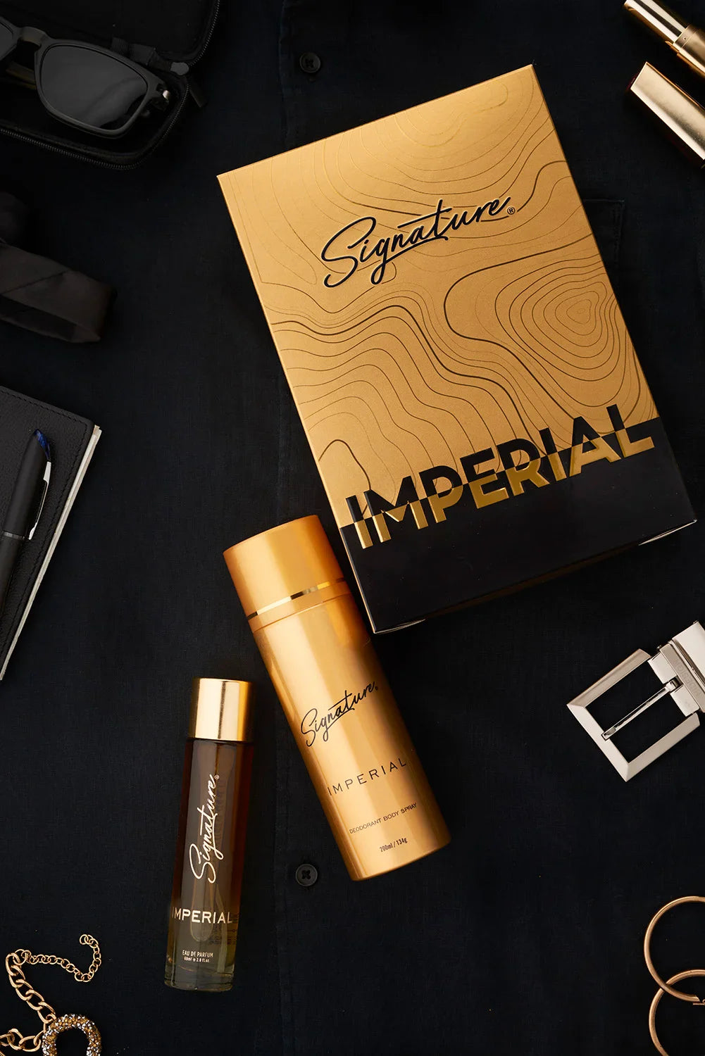 IMPERIAL Unisex Perfume (60ML Perfume + 200ML Deodorant) | Perfume Gift Set for Men & Women | Festival Gift Pack