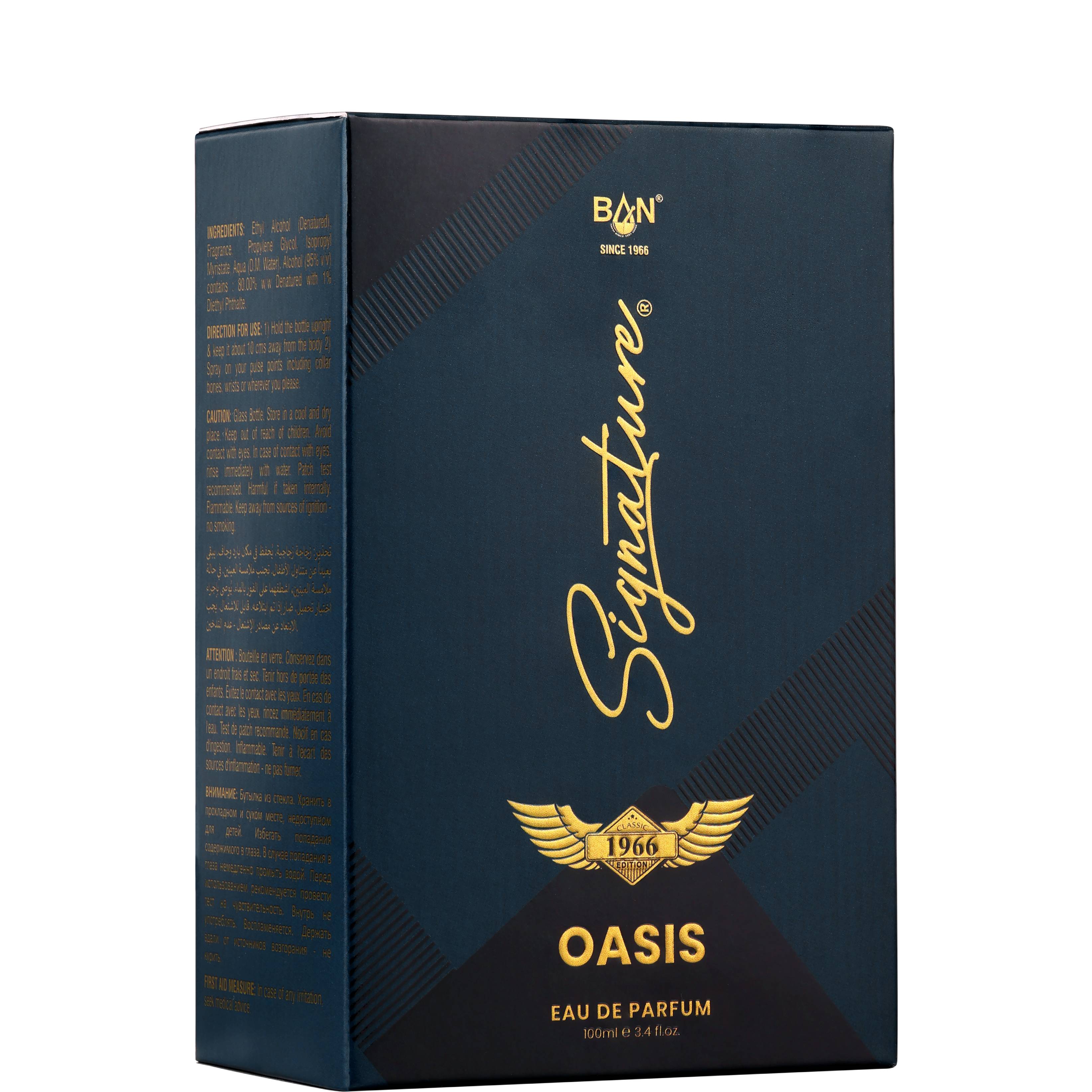 OASIS – Men's Eau De Parfum - 100ml | Clean Fresh Woody Fragrance  Fragrances
