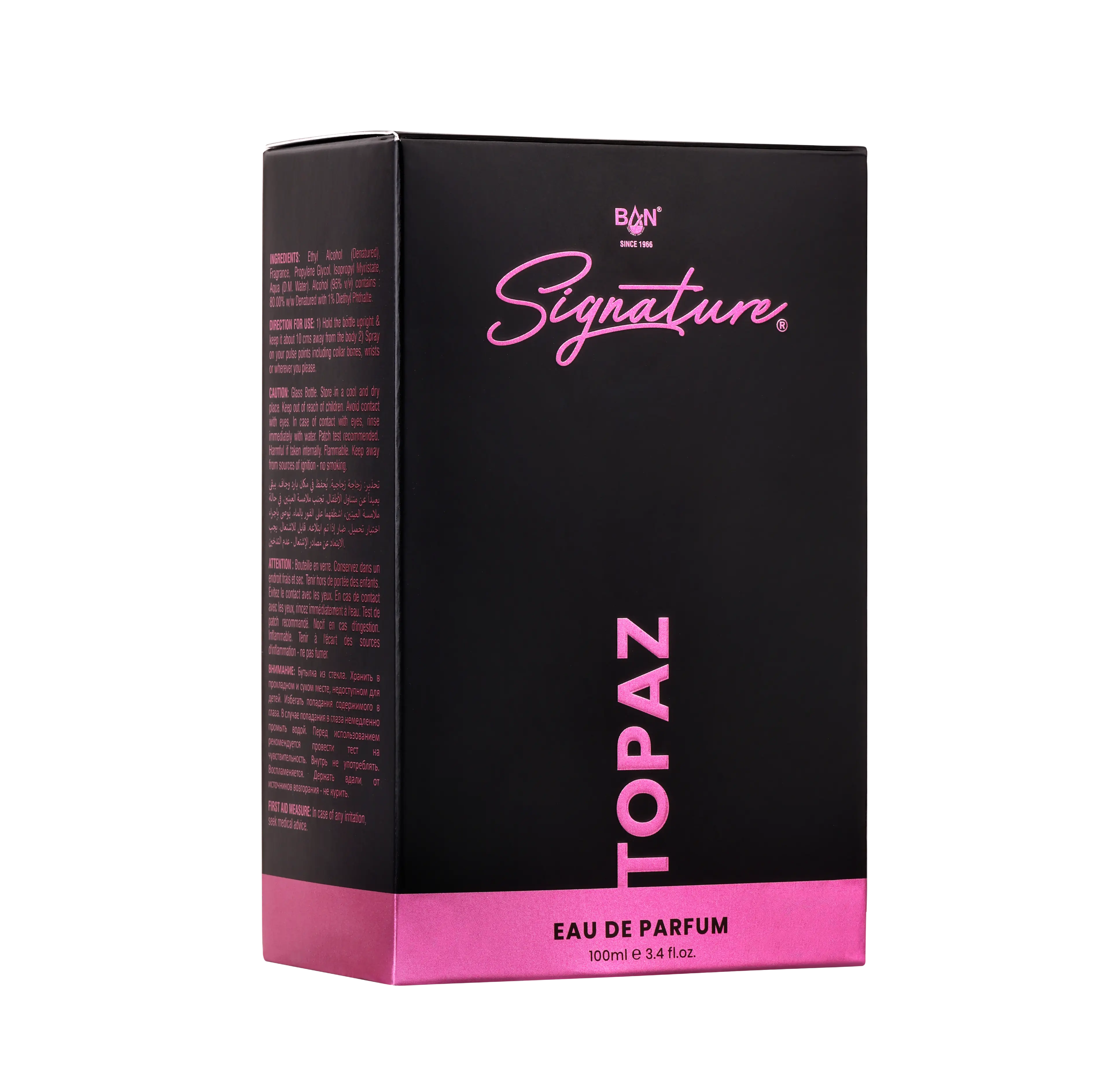 TOPAZ – Women's Eau De Parfum - 100ml | Radiant Floral Fruity Fragrance  Fragrances