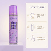 Lavender Premium Room & Car Perfume (Pack of 3) | 250 ML | Room Spray Air Freshener Combo  Fragrances