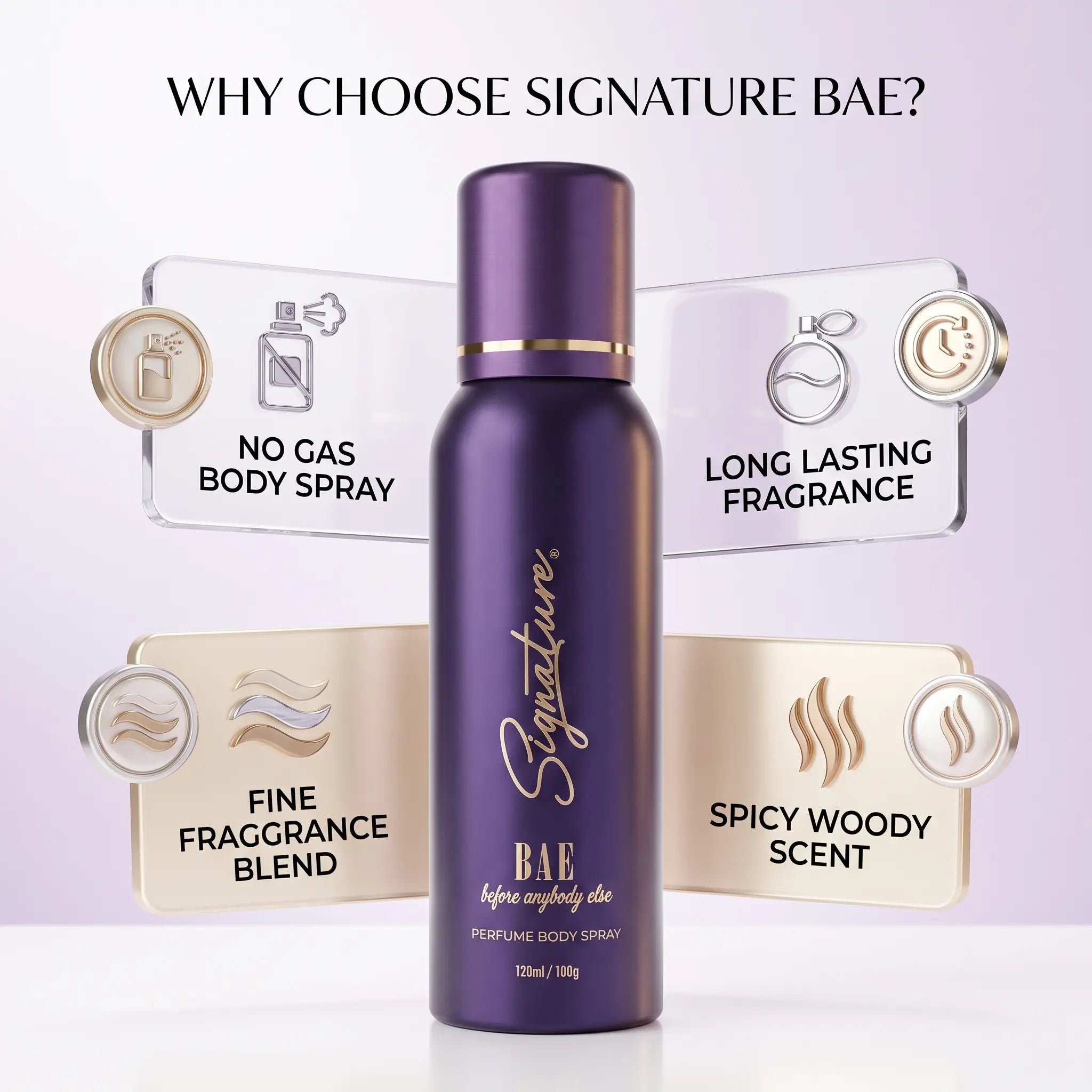 BAE Deodorant for Women (25 & 120 ml) | Best Everyday Perfume for Women | No Gas Daily Use Perfume  Fragrances