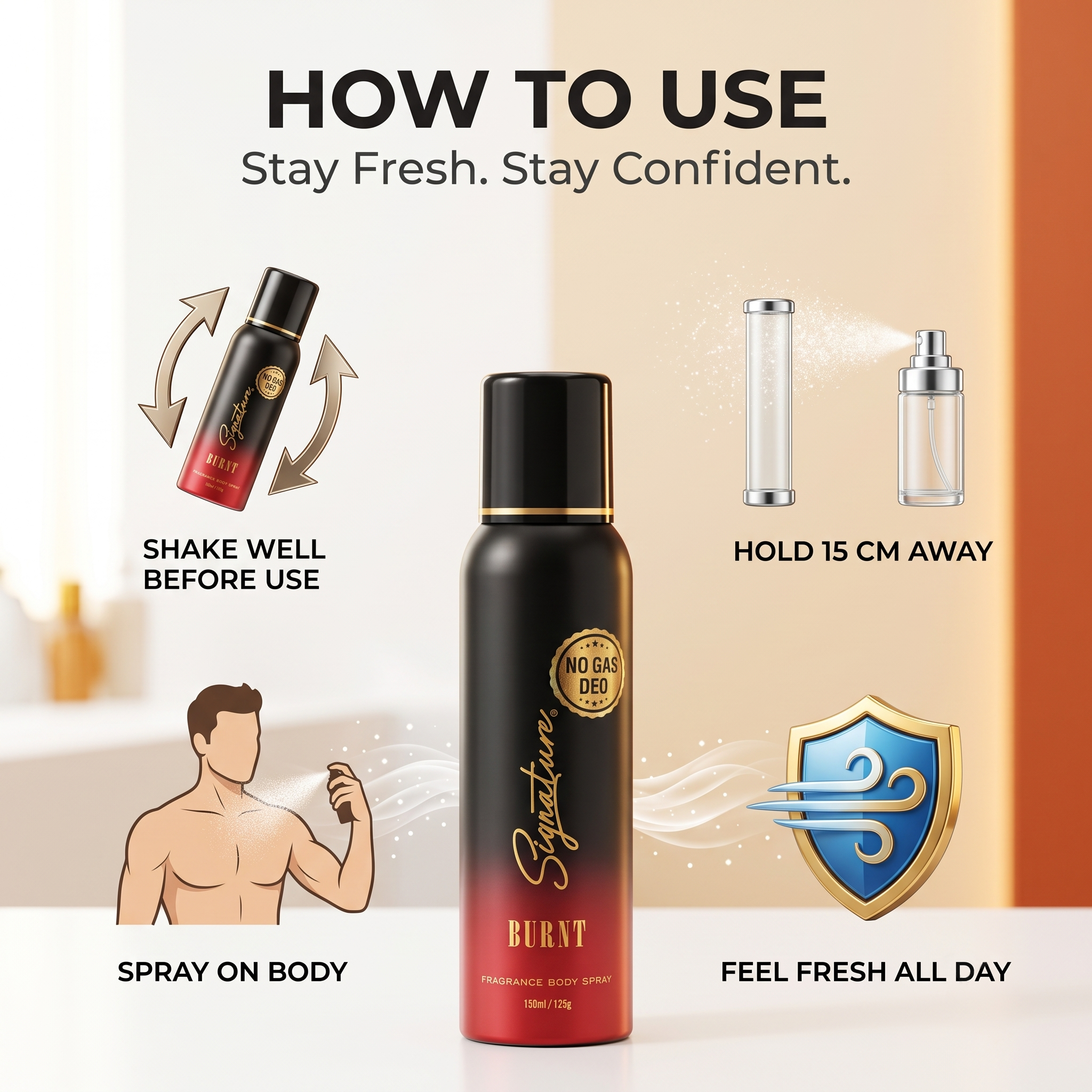Signature Burnt Perfume Body Spray – 150ml  Fragrances