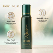 Chrome Unisex Deodorant - (25 ML & 120 ml) | Long Lasting Deo for Men and Women | Everyday Use or Special Occasion  Fragrances