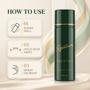 Cocktail Unisex Deodorant Body Spray (200ml) | Fights Body Odour | For Men, Women | Natural Deodorant for Everyday Use  Fragrances
