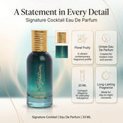 Cocktail Unisex Perfume (33 & 100ml) | Everyday Unisex Fragrance | Long Lasting Perfume for Him & Her  Fragrances
