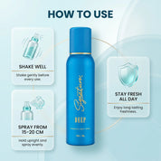 Deep For Men, Women (25ML & 120ML) | No Gas Deo | Skin Friendly & Effective | All-Day Freshness  Fragrances