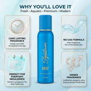 Deep For Men, Women (25ML & 120ML) | No Gas Deo | Skin Friendly & Effective | All-Day Freshness  Fragrances