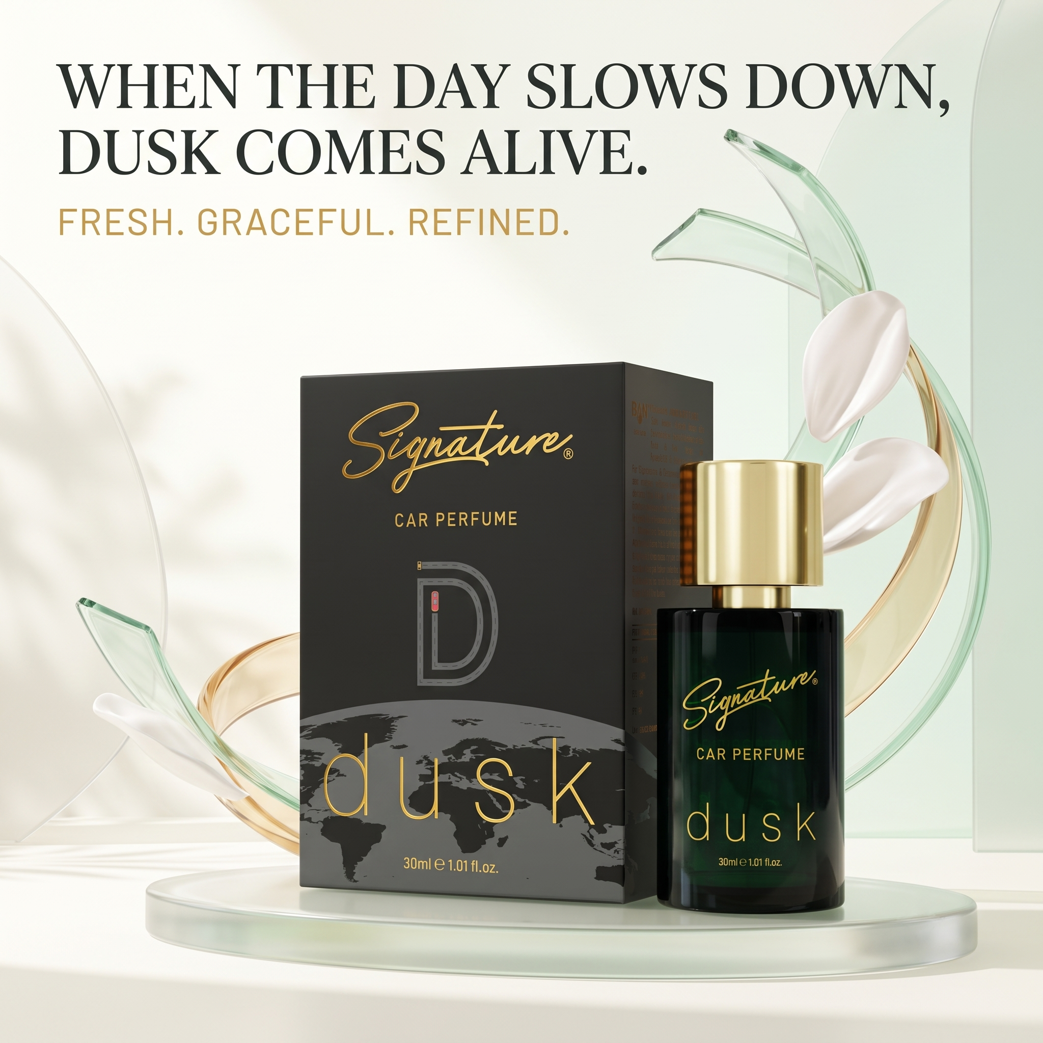 Signature Premium Car Perfume – 30 ML – Dusk  Fragrances