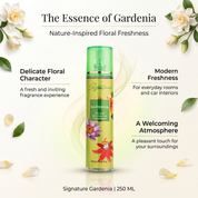 Gardenia Room Freshener Spray | 250 ML | Fresh & Pleasant Scent | Perfect for Home, Office or Car  Fragrances