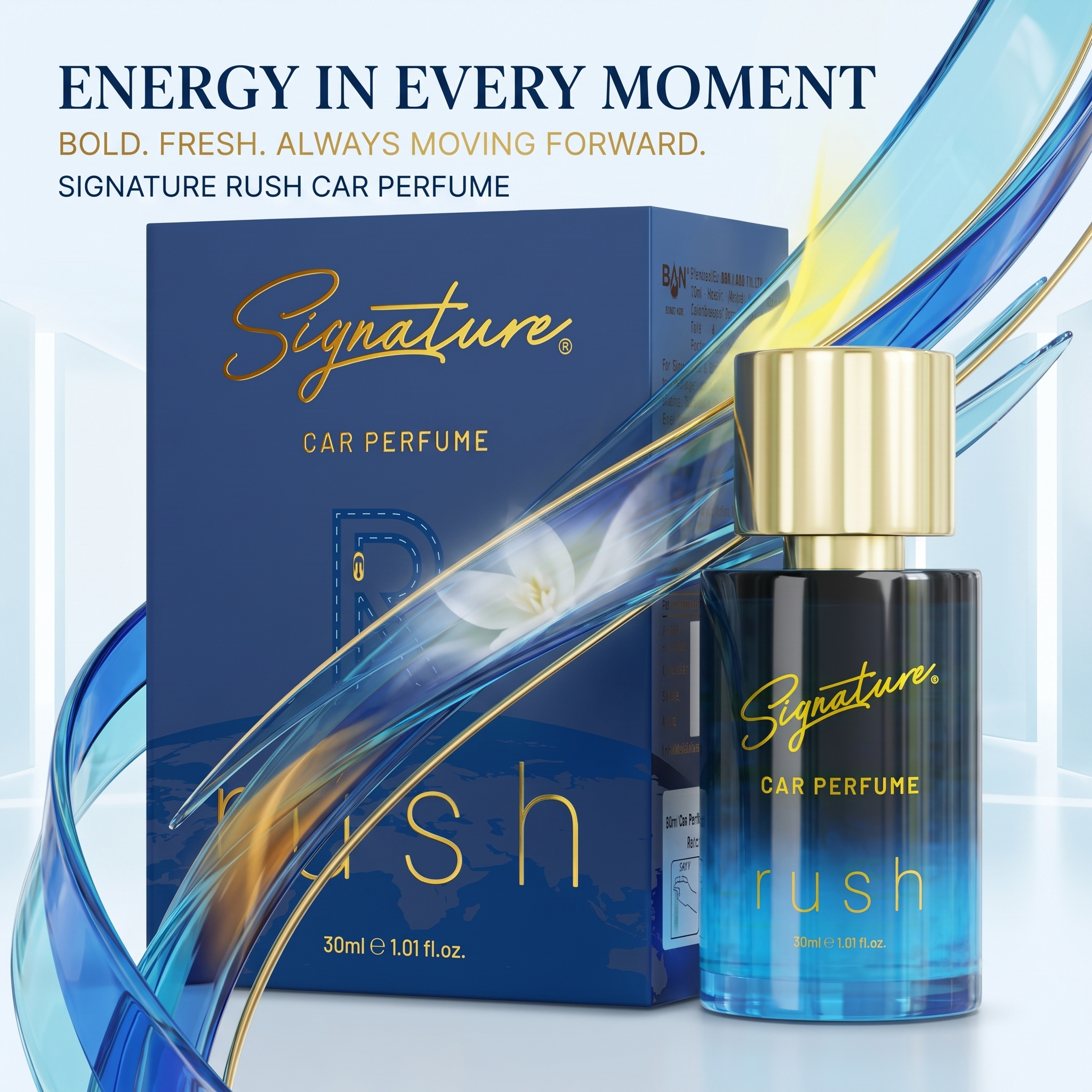 Signature Premium Car Perfume – 30 ML – Rush  Fragrances