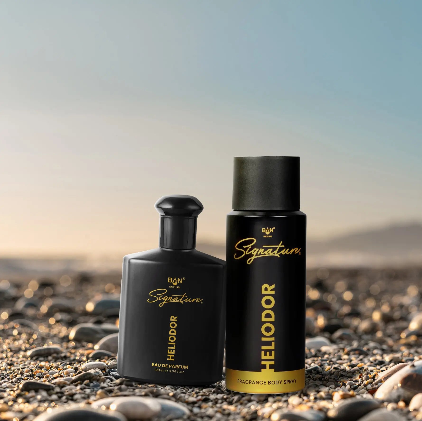 HELIODOR Signature Duo – Men's 100ml EDP & 150ml Deodorant Combo | Woody Chypre Leather  Fragrances