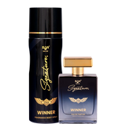 WINNER Signature Duo – Women's 100ml EDP & 150ml Deodorant Combo | Empowering Amber Floral  Fragrances