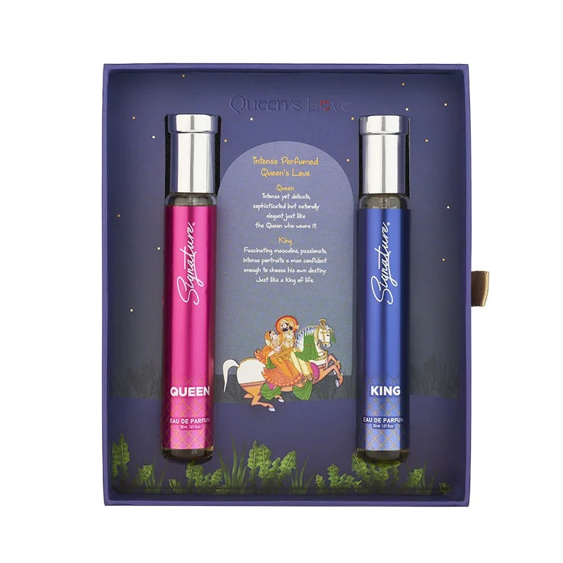 Queen's Love Royal Gift Set King 30 Ml + Queen 30 Ml + FREE!! Cocktail Deodorant 200 ml