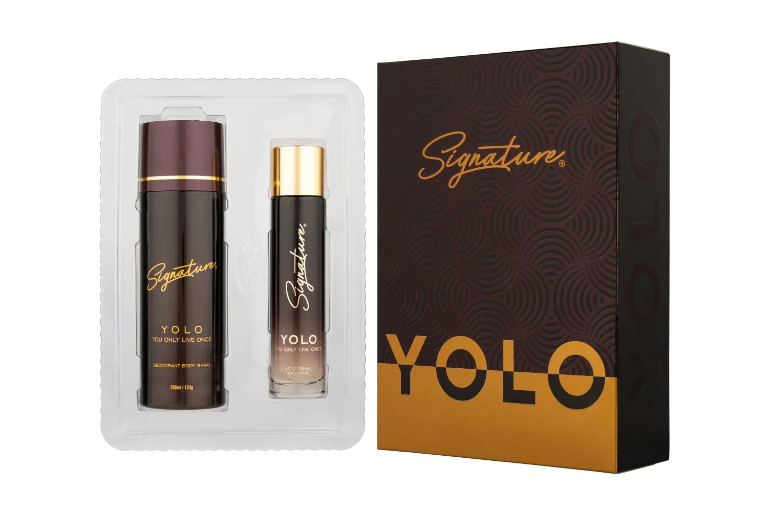 Eau De Parfum + Deodorant Gift Set Combo- "YOLO" - 60 ML EDP & 200 ML DEO Online