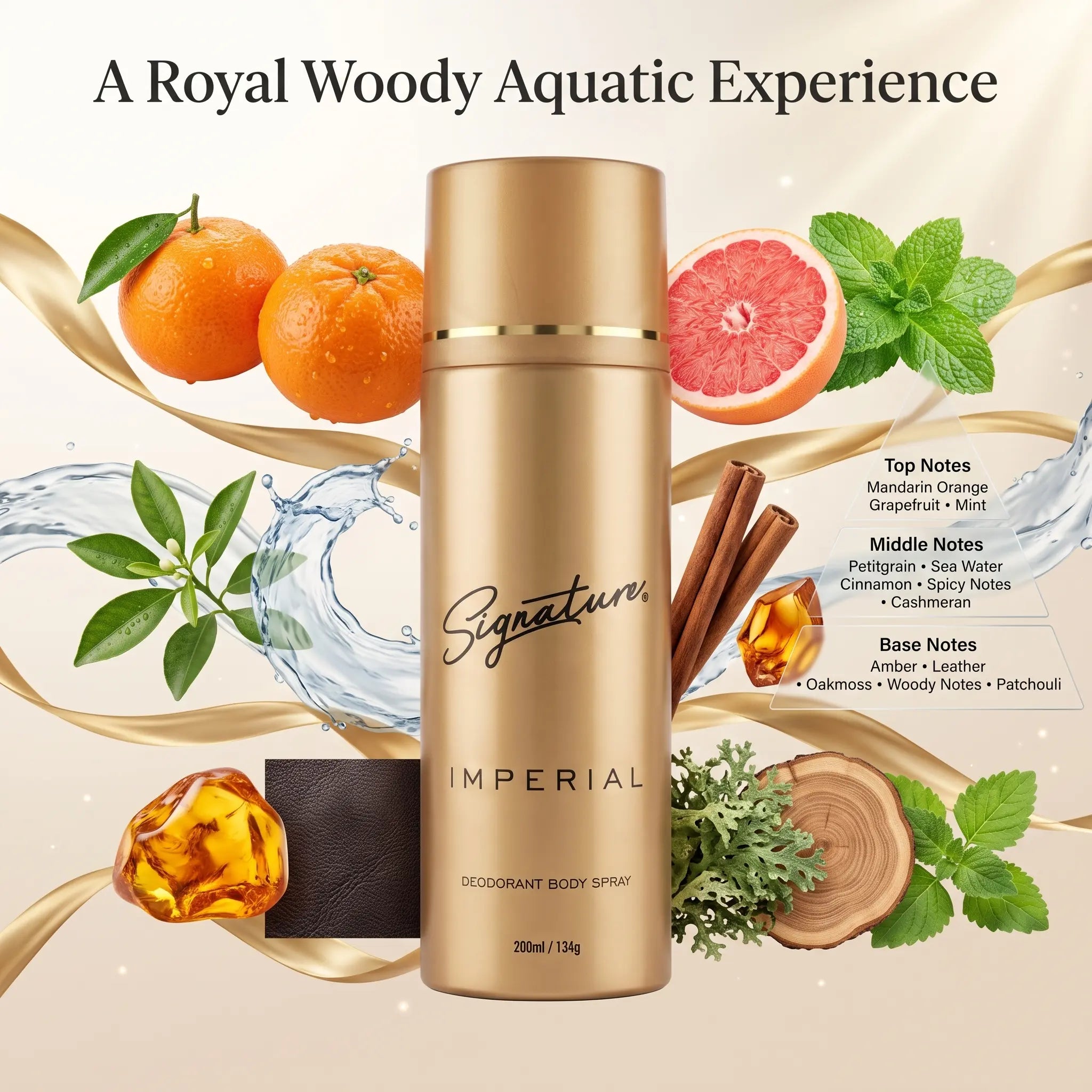 Imperial Unisex Deodorant Body Spray (200ml) | Long Lasting Fragrance For Men & Women | Fights Body Odour | Everyday Use  Fragrances