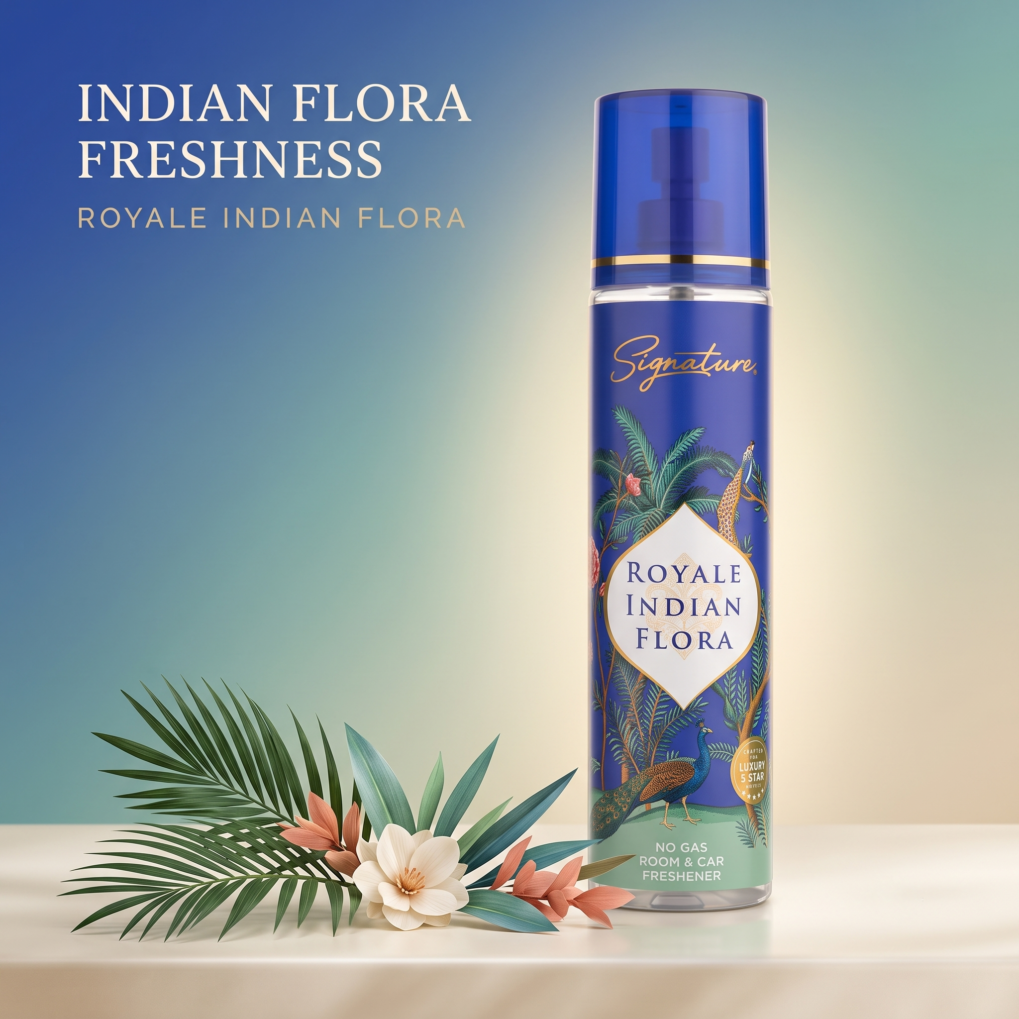 Royale Indian Flora Best Air Freshener | 250 ML | Ideal for Home & Office | Long Lasting & No Gas Air Freshener  Fragrances