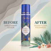 Royale Indian Flora Best Air Freshener | 250 ML | Ideal for Home & Office | Long Lasting & No Gas Air Freshener  Fragrances
