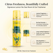 Lemon Instant Air Freshener | 250 ML | Natural and Refreshing Fragrances | Air Freshener Sprays  Fragrances