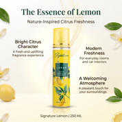 Lemon Instant Air Freshener | 250 ML | Natural and Refreshing Fragrances | Air Freshener Sprays  Fragrances