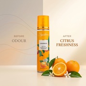 Orange Best Room Freshener | 250 ML | Eliminates Odour | Instant Freshness | Ideal for living Rooms & Bathrooms  Fragrances