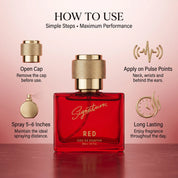 Premium Red Unisex Perfume - 30 ML | Unique Fragrance Ideal for Any Occasion | Perfect for Men & Women  Fragrances
