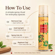Sandalwood Air Freshener Sprays (Pack of 3) | 250 ML | Air Freshener Combo | Perfect for Any Space  Fragrances