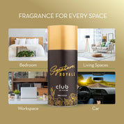 Club Air Perfume | 250 ML | Long Lasting, luxurious Scent | Pocket Friendly Air Freshener Spray