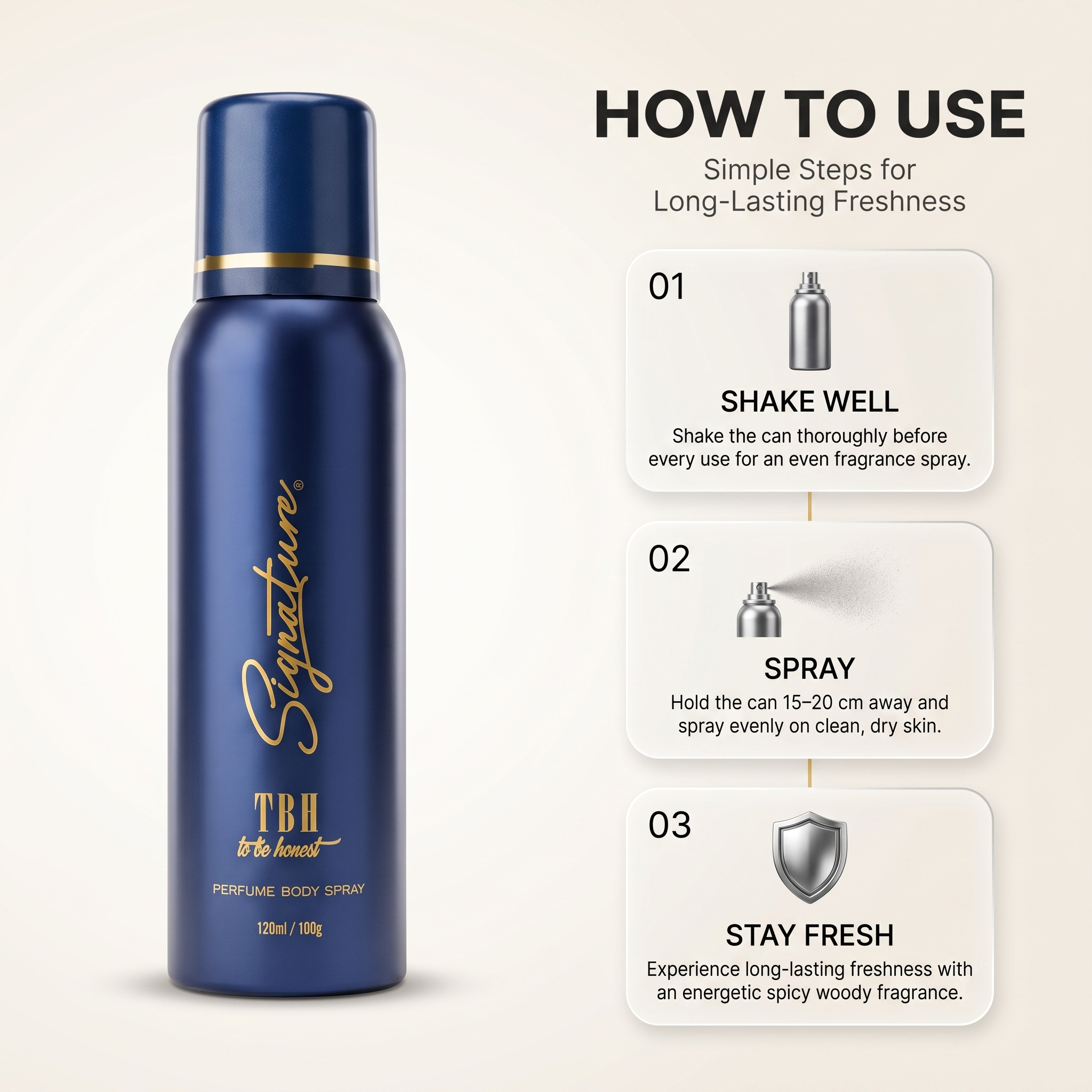 TBH Deodorant for Men (25 & 120 ml) | Best Deo for Him | Premium Body Spray for Long Lasting Impression  Fragrances