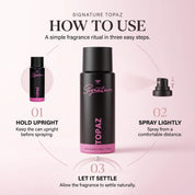 TOPAZ – Women's Perfume Deodorant - 150ml | Radiant Floral Fruity Body Spray