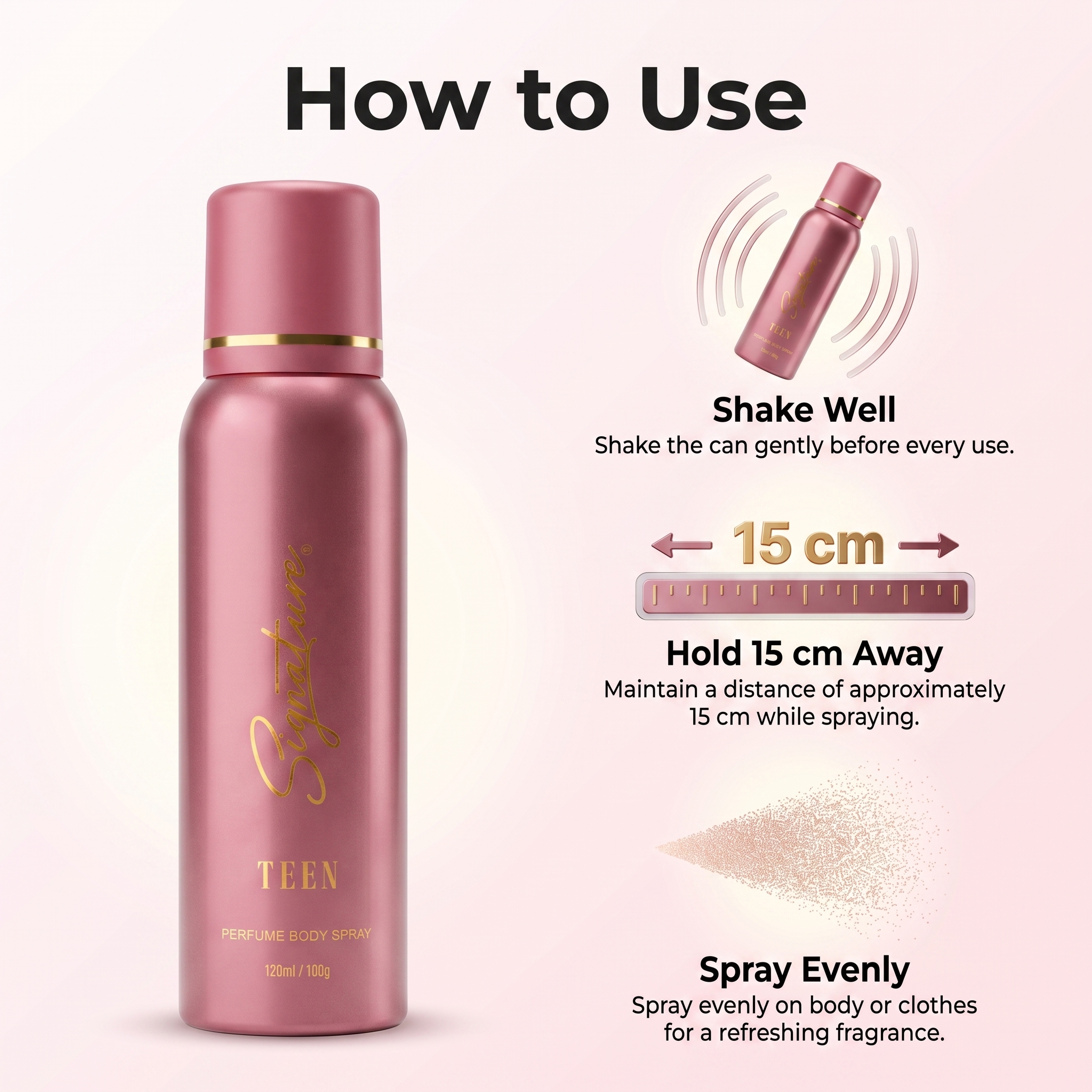 Teen Deo for Women (25 ML & 120 ML) | Natural Deodorant for Women | No Gas Deo | All-Day Freshness For Daily Use  Fragrances