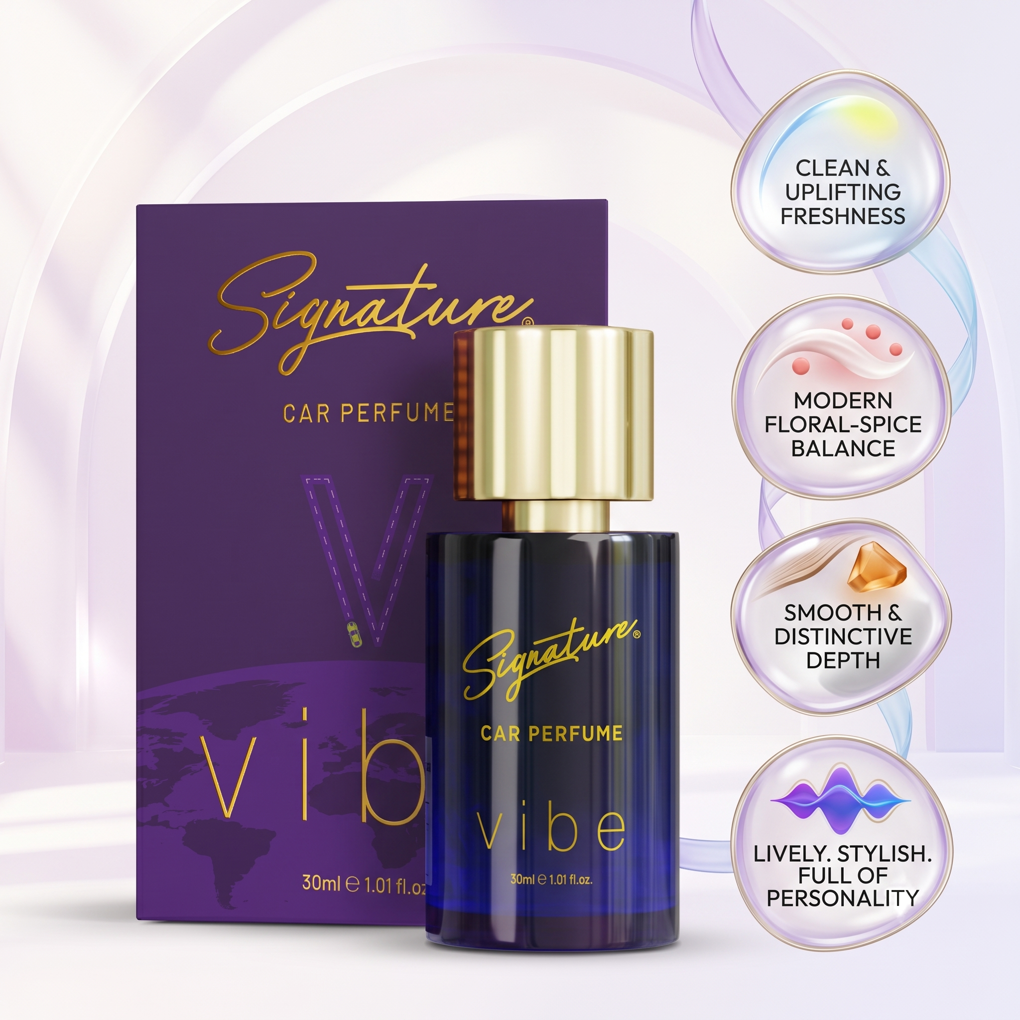 Signature Premium Car Perfume – 30 ML – Vibe  Fragrances
