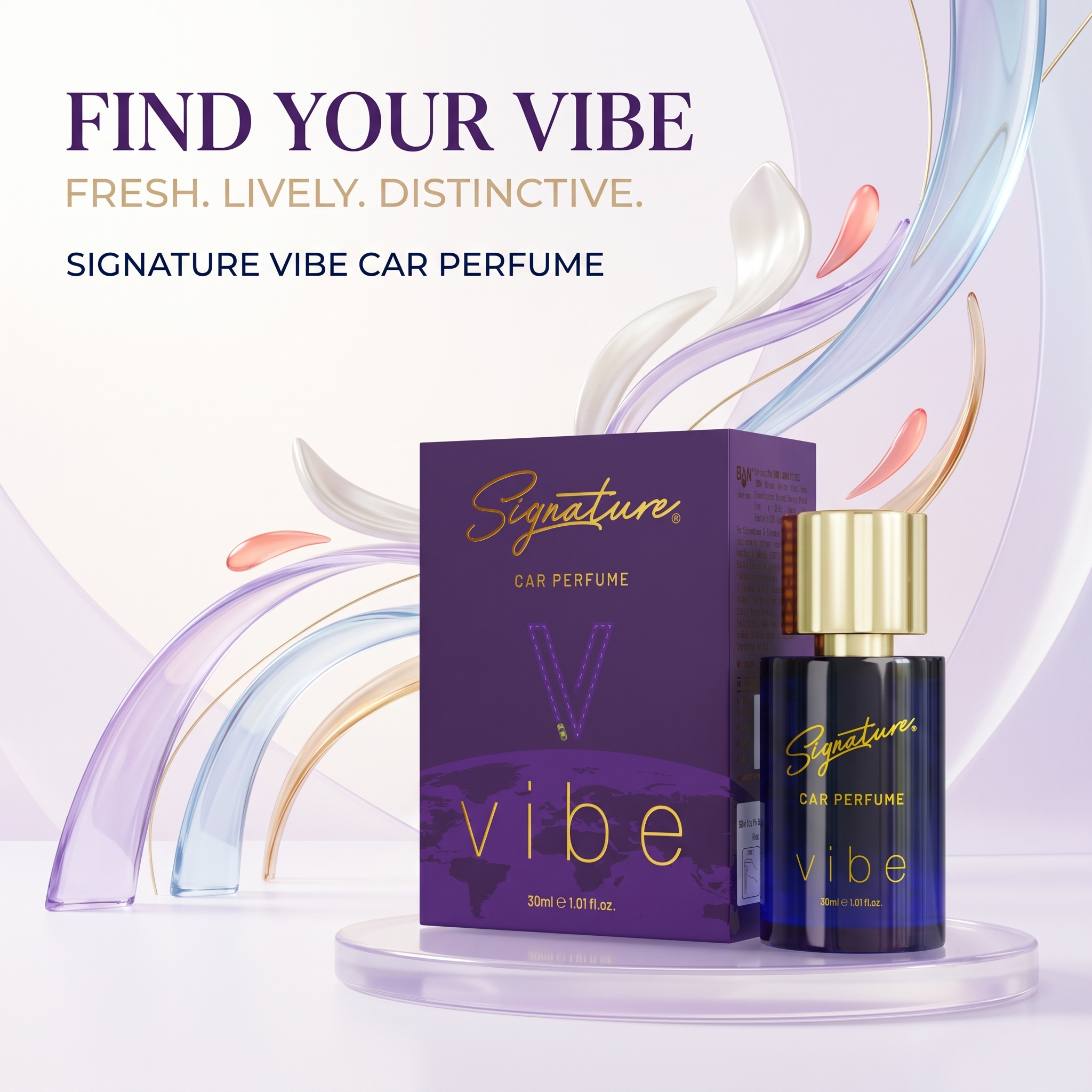 Signature Premium Car Perfume – 30 ML – Vibe  Fragrances