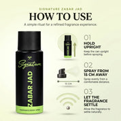 Zabar Jad – Unisex Perfume Deodorant - 150ml | Sweet Spicy Wood & Oud Body Spray