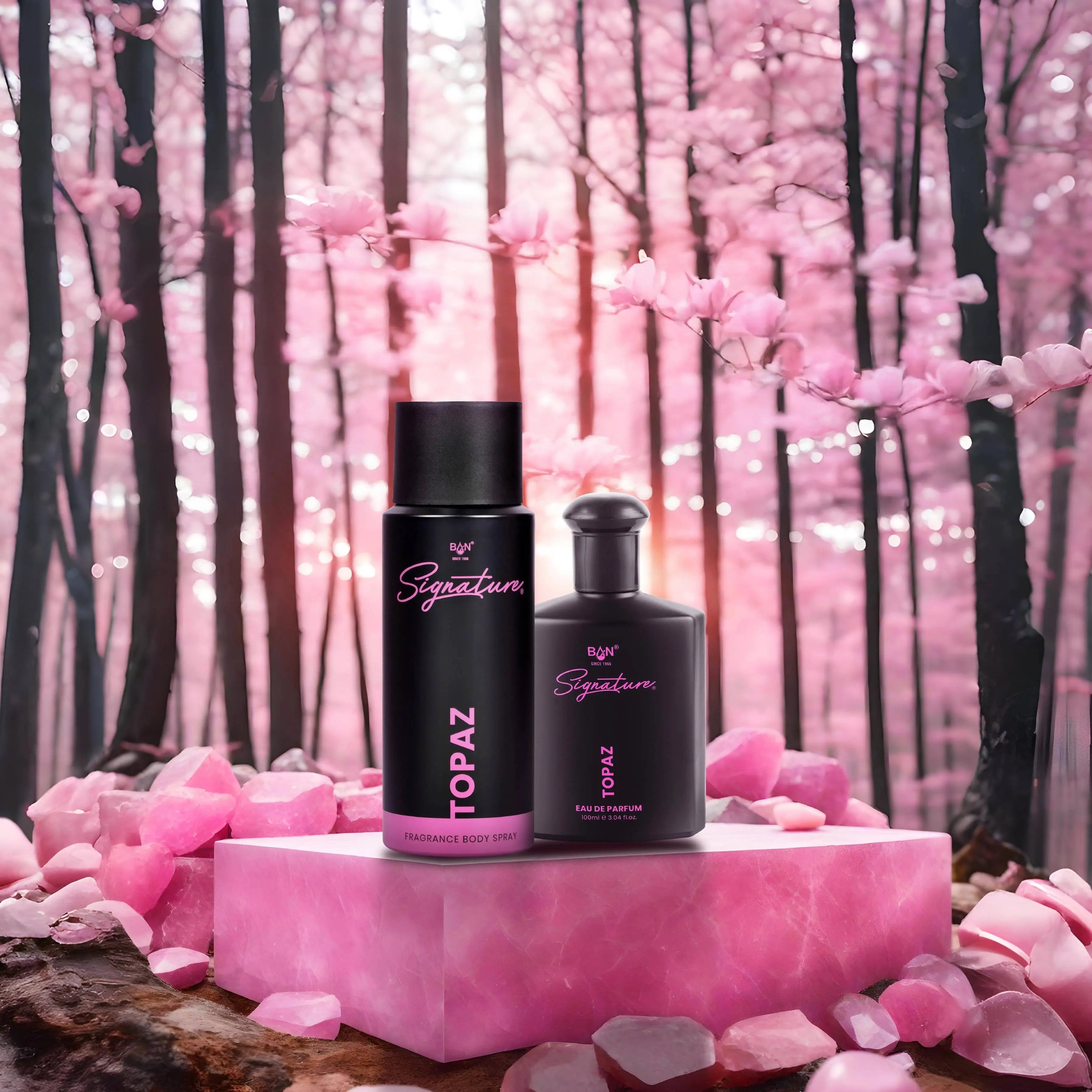 TOPAZ Signature Duo – Women's 100ml EDP & 150ml Deodorant Combo | Radiant Floral Fruity  Fragrances